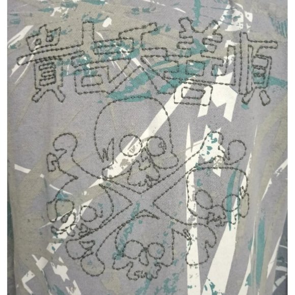 Hurley Hoodie Sweatshirt Juniors Size XL Womens Skull Crossbones Raw Edge Spello - Picture 6 of 12